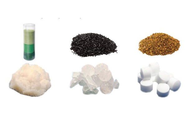 filtration media, resins, siliphos, softener salt